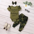 thumbnail image 2 of Gerichy Girls Summer Outfits, Girls Summer Short Sleeve Letter Flower Prints Romper Bodysuit Shorts Headbands 3PCS Outfits Clothes Set, 2 of 9