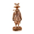 thumbnail image 1 of Adorno de rana mascota de latón, figura decorativa de rana coleccionable, estatua de rana para estantería de oficina, escritorio, mesa, decoración de, 1 of 9