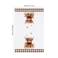 thumbnail image 3 of HuiXinOu Highland Cow Floral Absorbent Towel 15.7x23.6in Farmhouse Style Kitchen Dish Towel Bathroom Decor Towel for Housewarming Gift & Daily Use, 3 of 6