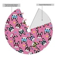 thumbnail image 2 of Yiaed Colorful Cute French Bulldog Print Christmas Tree Skirt , Tree SkirtsTree Mat for Christmas Winter Holiday Indoor Decorations-30", 2 of 7
