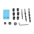 thumbnail image 1 of Kit de plantilla para agujeros de bolsillo, localizador de agujeros oblicuos para carpintería, guía de broca en ángulo de 15 grados, herramientas de carpintería para bricolaje, 1 of 14