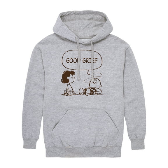 Peanuts - Lucy and Charlie Brown Comic Panel - Men's Pullover Hoodie