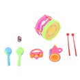 thumbnail image 3 of Musical Instrument Educational Toys Set Drum Bell Sand Hammer Trumpet for Kids Children Made of  ABS Material Develop Audition Tactile Sense Visual Sense Musical Percep, 3 of 7