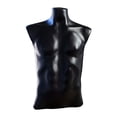 thumbnail image 2 of Busto de exhibición de torso de maniquí para tiendas comerciales de ropa de tiendas minoristas Negro, 2 of 8