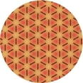 thumbnail image 1 of Ahgly Company Machine Washable Indoor Square Transitional Lava Red Area Rugs, 3' Square, 1 of 7