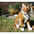 thumbnail image 2 of Ebros 20"Tall Orange Bengal Tiger Raja Sitting On Guard Decorative Garden Statue, 2 of 6