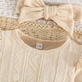 thumbnail image 6 of MEZZALL Jumpsuit Adorable Girls Ribbed Knit Bodysuit With Cute Flutter Sleeves Bodysuits Summer Onesie Baby Toddler Cozy O-Neck Spring Child One-Pieces, 6 of 8