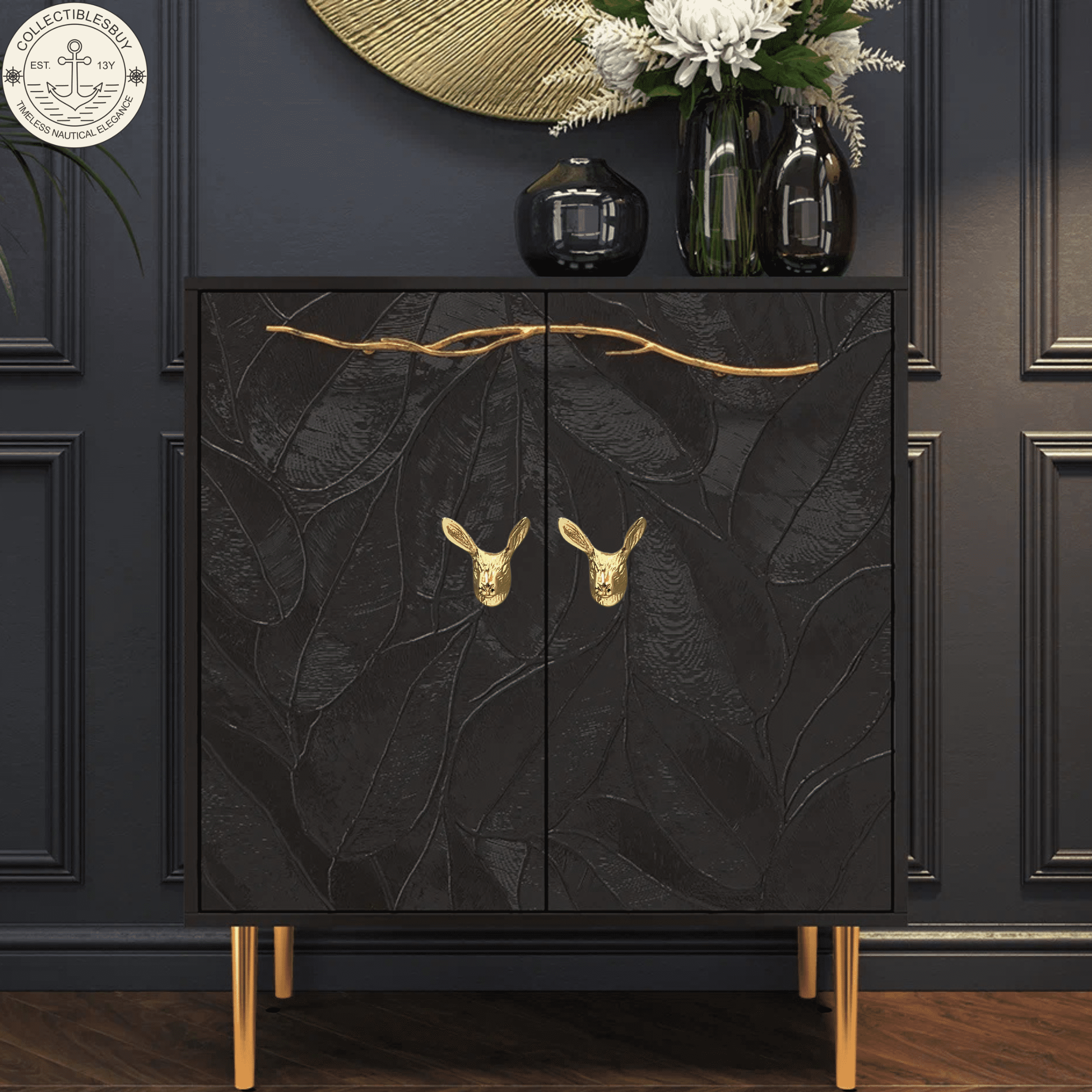 Solid Brass Creative Gold Animal Knob Gold Dresser Drawer Knobs Vintage Unique Cabinet Knobs Vintage Kitchen Drawer Handles Minimalist Dresser Hardware (Pack of 3)