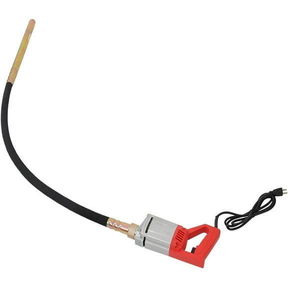 1300W Concrete Vibrator 4.9 Feet Long Shaft Concrete Vibrator Hand Held Concrete Vibrating Tool