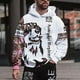 thumbnail image 4 of Sudadera con capucha para hombre, sudadera con estampado 3D de dragón, ropa para exteriores, jersey, moda diaria, otoño, manga larga de gran tamaño, 4 of 4