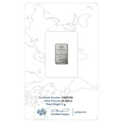 Lot of 5 - 1 Gram PAMP Suisse Lady Fortuna Platinum Bar .9995 Fine (in Assay)