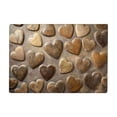 thumbnail image 2 of Todaioua Imitation 3D Heart River Stone Welcome Mat - Non-Slip Absorbent Crystal Velvet Doormat for Front Door Entryway Kitchen Bathroom, Washable Floor Rug for Valentine's Day Home Decor, 2 of 8