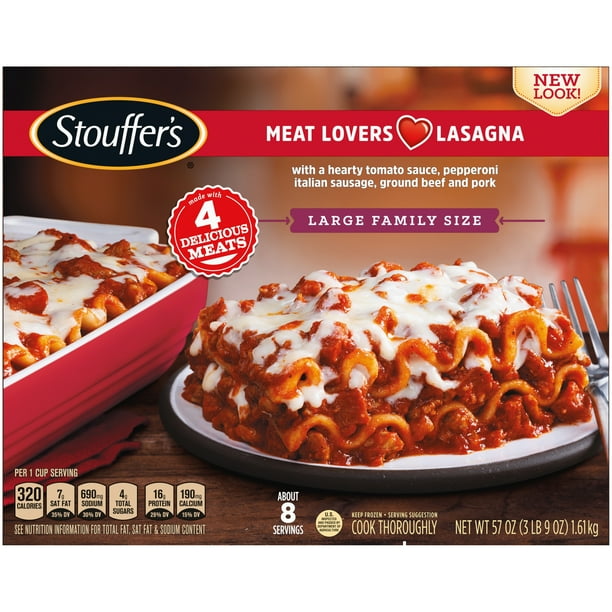 STOUFFER'S CLASSICS Meat Lovers Lasagna Large Family Size Frozen Meal