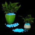 thumbnail image 4 of ShenMo Glow in The Dark Rocks, 100PCS Fairy Garden Decorations Stones, Outdoor Decor for Patio Stepping Stone Kit, Pebbles for Plants/Yard/Backyard/Fish Tank/Pool Stuff (Blue/100pcs), 4 of 7