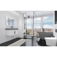 thumbnail image 5 of Amazon 30" White Wood Floating Vanity with Gray Top and Black Trim, 5 of 10