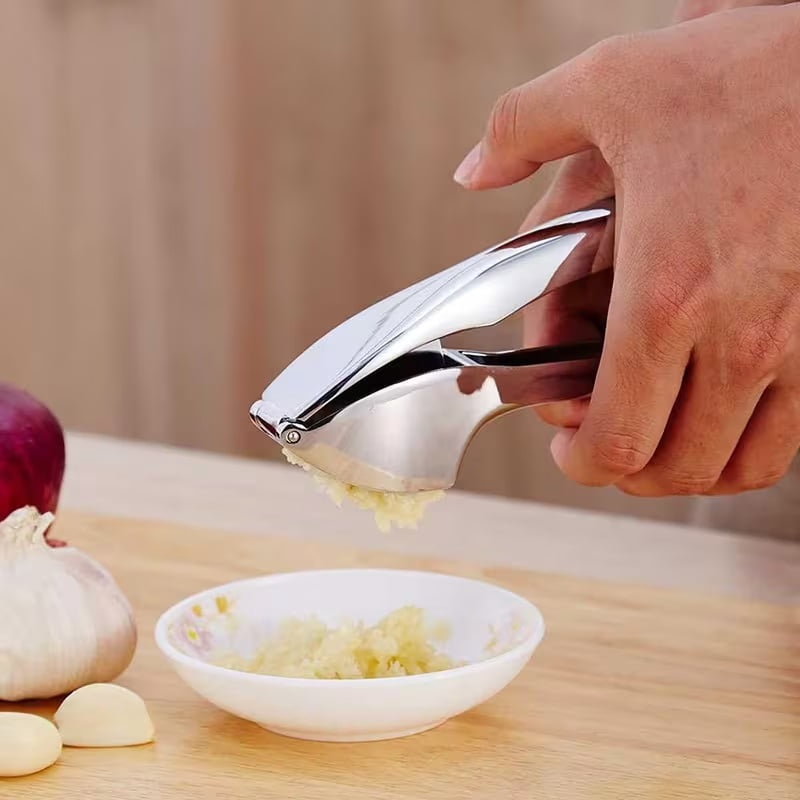 Stainless steel manual garlic press kitchen essential garlic masher garlic peeler multifunctional kitchen tool