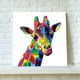 Cadre Sans Couleurs Girafe Art Toile Peinture Animal Impression Photo Mur Unframed Décor à la Maison – image 1 sur 5