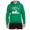 thumbnail image 2 of Missed Your Call Fishing Line Joke Fishing Unisex Graphic Hoodie Sweatshirt, Kelly, X-Large, 2 of 3