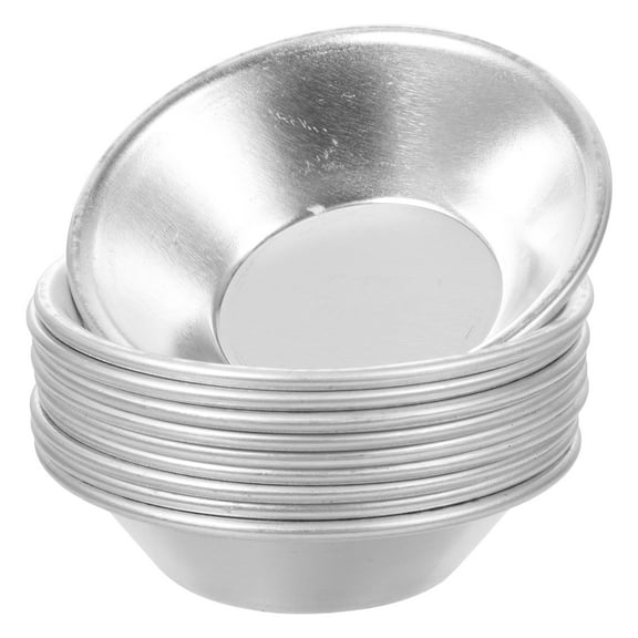 Mini Tart Mold Puto Molder Cheesecake Aluminum Alloy Egg Cup Pie Tins Gelatin Oven Household 10 Pcs