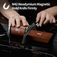 thumbnail image 2 of Rolling Knife Sharpener Kit, Knife Sharpening Kit, Kitchen Knives Sharpener Roller with Diamond and Ceramic for Steel of Chef Blade, Knives Sharpening Tool with 15 & 20 Degree Magnetic Angle, Walnut, 2 of 7