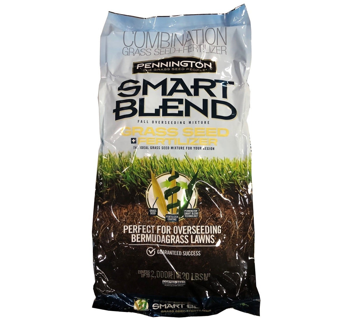 Pennington Smart Blend Grass Seed Fertilizer, Covers Up To 2,000 sq ft