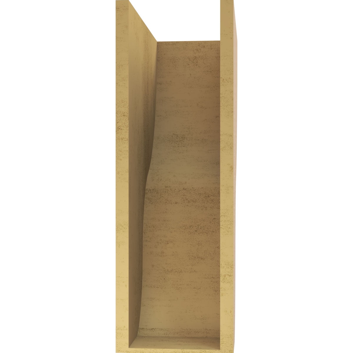 9"W x 18"D x 27"H Classic Greensboro Rough Cedar Woodgrain TimberThane Corbel, Primed Tan