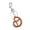 Silver, variant on Cookie Shaped Keychain Versatile Charm for Keys and Bags Lightweight Biscuit Shape Keyring Pendant Purse Decoration