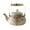 Red, variant on Vintage Enameled Tea Kettle, Vintage Induction Cooker Kettle, 2.5L With Spout Kettle, Coffee Pot, Teapot Made of Steel Floral Pattern, for Induction, Gas Stove, Wood Stove