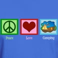 thumbnail image 3 of CafePress - Peace Love Camping Dark T Shirt - Men's Classic Graphic Cotton T-Shirt, 3 of 4
