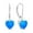 Blue, variant on VESITIM White Opal Dangle Drop Earrings Women Solitaire Heart Shaped Leverback Earrings 925 Sterling Silver Jewelry Gifts