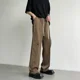 thumbnail image 5 of Pantalones para hombre, color sólido, para trabajo, oficina, holgados, trajes para hombre, pantalones de alta calidad, nuevos en licra, ropa de estilo coreano, vestido formal, 5 of 5