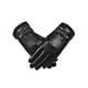 thumbnail image 1 of Guardurnaity 1 par de guantes de ciclismo de cuero a prueba de viento impermeable pantalla táctil deportes al aire libre cálido montar en bicicleta Camping guantes y mitones Marrón oscuro Guardurnaity AP013018-02, 1 of 6