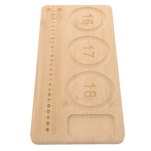 PTOOTP Beading Table Jewelry Board Wood Brown 1Pack