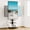 Black, variant on FITUEYES Rolling TV Stand with Wheels up to 70 inch TVs with Power Outlet and Two Shelf ,Black