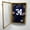 Walnut, variant on PENNZONI Jersey Frame Display Case, Acrylic Sports Jersey Frame Shadow box w/ Lock, Large Size, Golden Oak