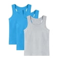 thumbnail image 2 of Girls Kids Cotton Tank Tops 3 Pack Racerback Sleeveless T-Shirts Multicolor Sizes 90-160,Size 1-2 T, 2 of 9