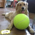 thumbnail image 1 of Pelota de tenis gigante para perros Banfeng de 9,5 pulgadas, juguetes grandes para mascotas, divertida pelota para deportes al aire libre con agujas infladoras para perros pequeños, medianos y grandes, 1 of 6