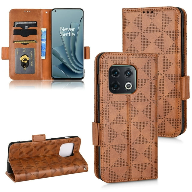 OnePlus 10 Pro 5G Case , Leather Wallet Cover Magnetic Full Body Shockproof Stand Flip Case for OnePlus 10 Pro 5G