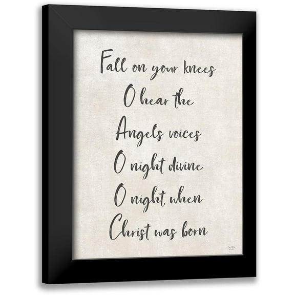 Lux   Me Designs 12x14 Black Modern Framed Museum Art Print Titled - Fall on Your Knees