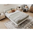 thumbnail image 6 of Modern Low Profile Platform Bed - Solid Wood Frame in White Finish, 6 of 6