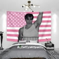 thumbnail image 6 of N-Nicholas C-Chavez Pink American Flag Tapestry Funny Tapestry Banner Wall Hanging Bedroom Room Dorm Decoration Background Cloth, 6 of 9