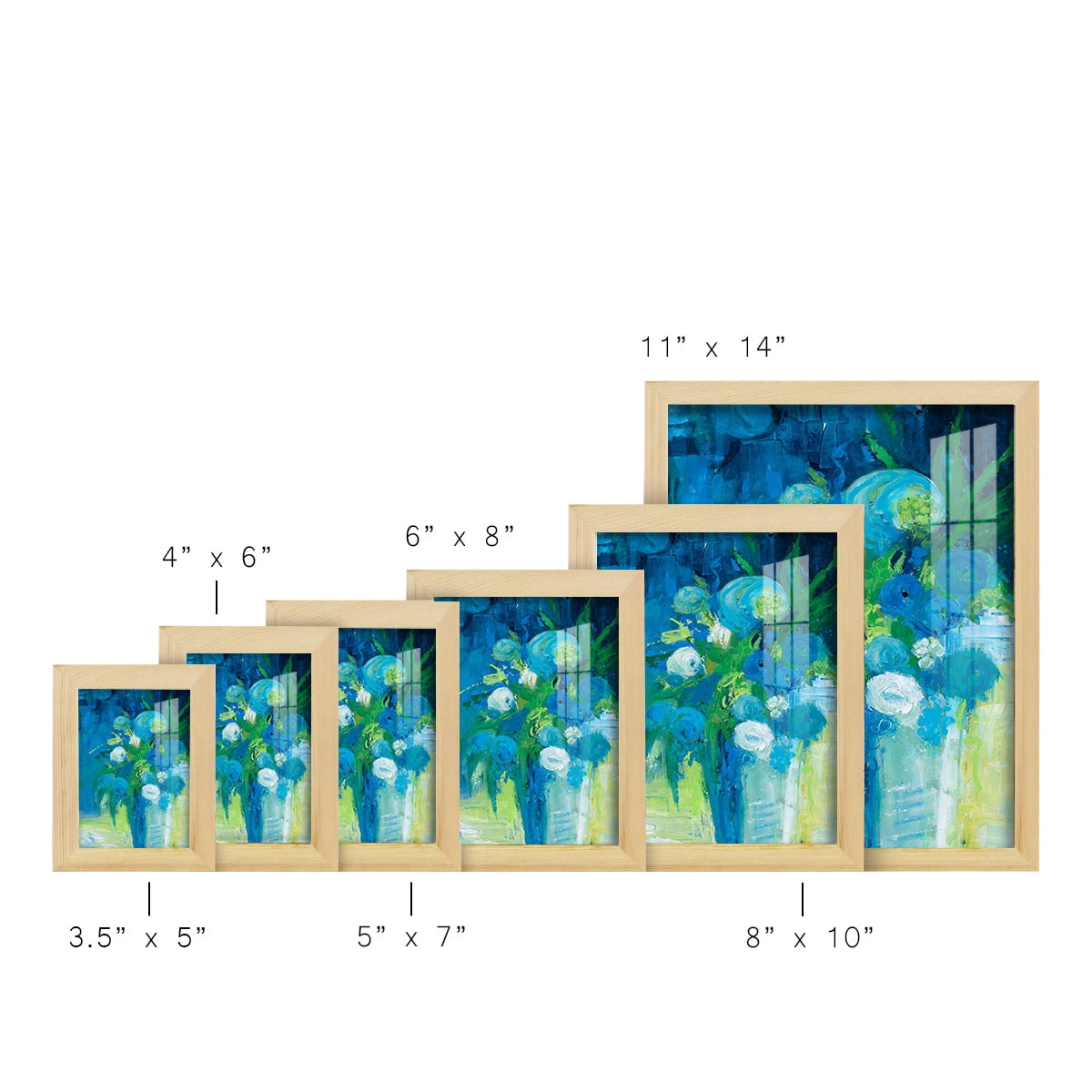 Literal Imaginings -Framed Print w/glass-Natural Wood