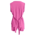 thumbnail image 4 of 2 Piece Sets for Women Summer Fashion 2026 Button V Neck Vest Tops High Waist Shorts Business Casual Outfits, 4 of 5