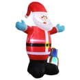 thumbnail image 1 of Papá Noel inflable navideño, decoración para exteriores, resistente a la intemperie, grande, luminoso, de 4,9 pies de alto, decoración navideña inflab, 1 of 8