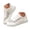 White, variant on Womens Lace Fashion Sneakers Floral Mesh Leather Casual Shoes Lightweight Lace up Platform Walking Bridal Wedding Shoes (White,6.5)