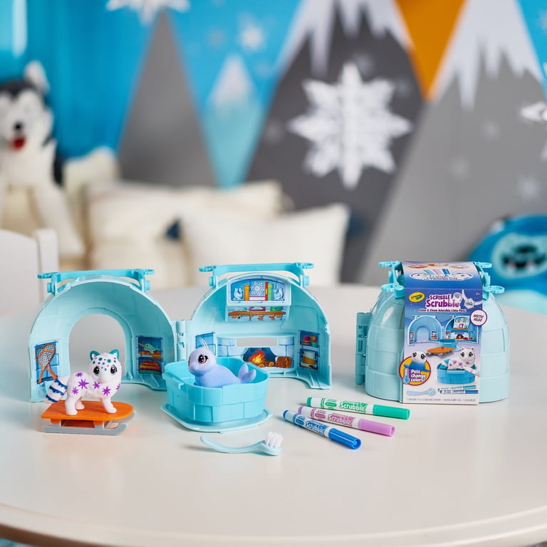 CRAYOLA 74-7514 Washimals Arctic Adventure Set Attività per Colorare e Fare Il Bagnetto ai Cuccioli