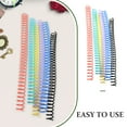 thumbnail image 4 of KAKOWELY 18Pcs Removable Binder Rings Colored Loose Leaf Rings Loose Leaf Notepad Binder Rings Binding Coils,10.63X"X0.63"X0.63", 4 of 5