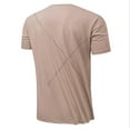 thumbnail image 5 of Sngxgn Mens Slim Fit Short Sleeve Workout T-Shirts Casual Gym Tops T-Shirts Jogging Shirts for Men(Coffee,M), 5 of 5