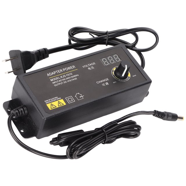 Adaptador de corriente, adaptador de corriente Adaptador de corriente ajustable de voltaje ajustable Adaptador de corriente de voltaje ajustable Compacto y liviano