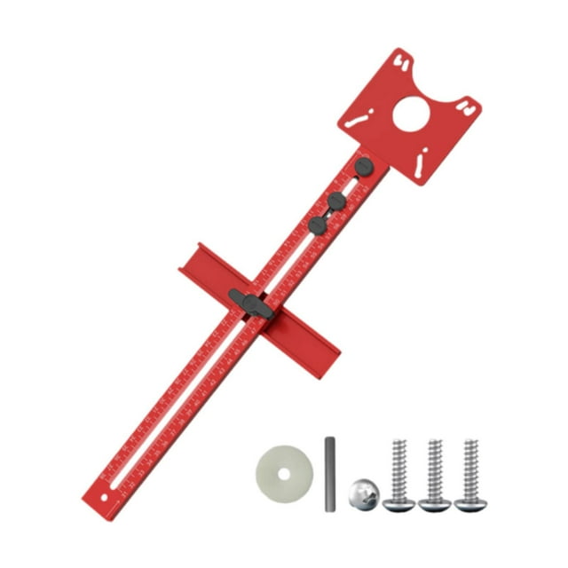 Kit de guía de fresado circular para máquina de corte, tablero abatible, instalación sencilla para carpintero, longitud ajustable de 44,5 cm Estilo B